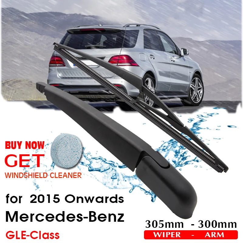 

BROSHOO Car Rear Wiper Blades Back Windscreen Wiper Arm For Mercedes-Benz GLE-Class Hatchback (2015 Onwards) 305mm Auto Styling