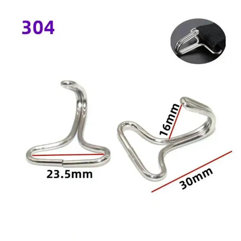 Car seat cover 304 stainless steel hook metal fixed hook seat cushion accessories chuck buckle