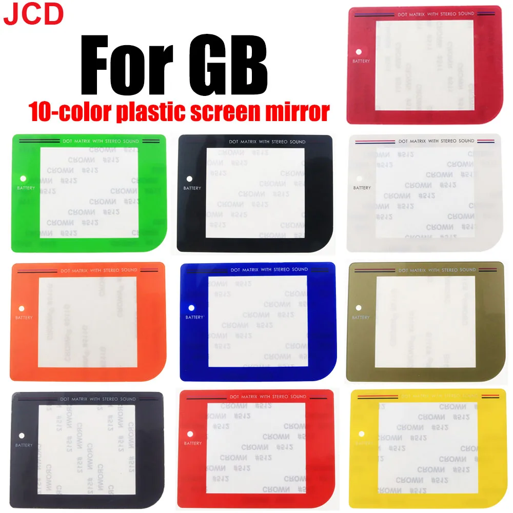 JCD 1pcs For GB Protector Lens Cover Colorful Plastic Plastic Mirror Replacement Protective Screen Lens  For Gameboy