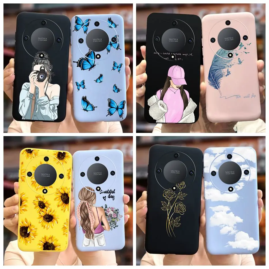 For Honor Magic 6 Lite 5G Case Popular Pretty Girls Cover Soft Silicone Phone Case For Honor Magic6 Lite 5G Fundas 6.78'' Bumper