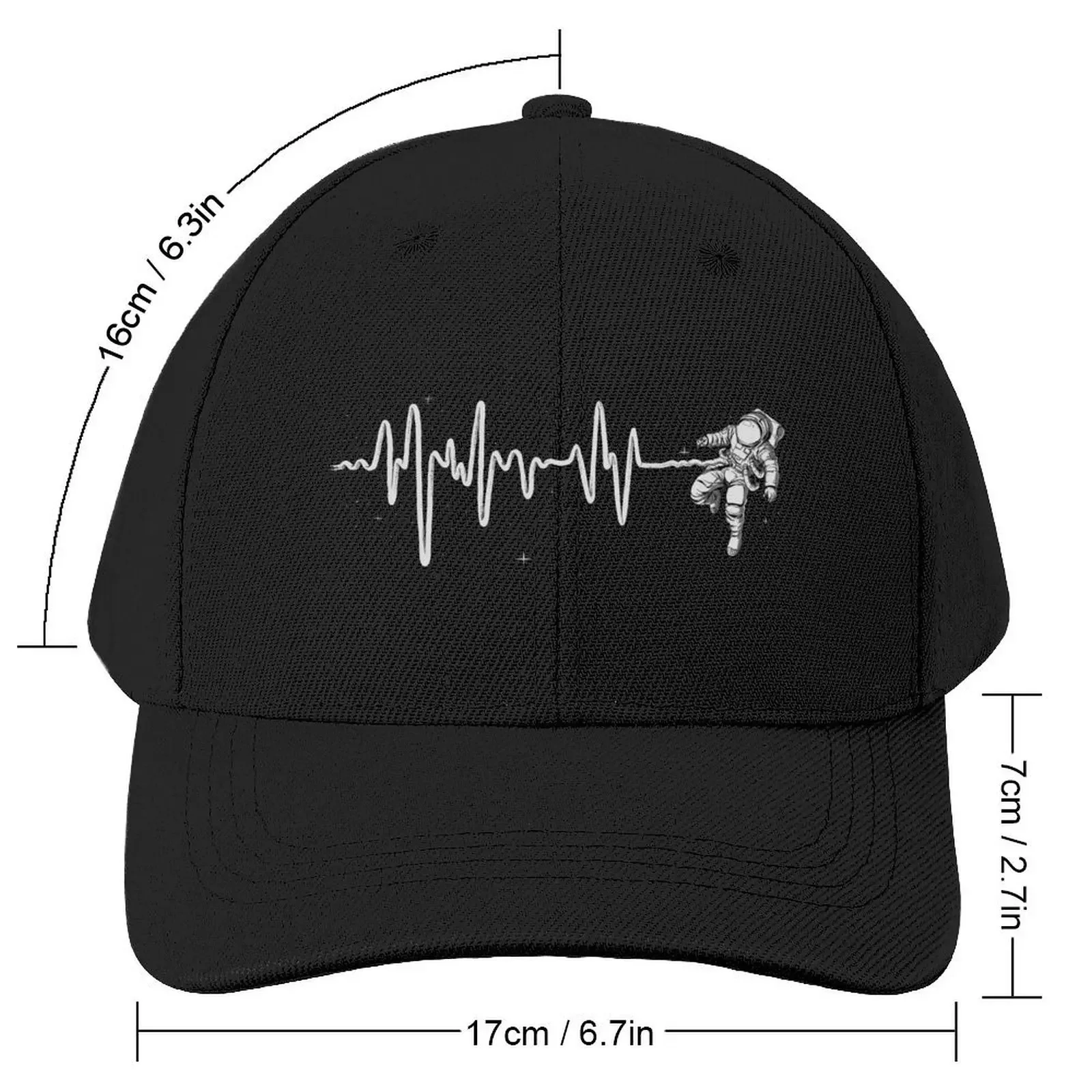 Space Heartbeat Baseball Cap Golf Cap Designer Hat Sports Cap fashionable Hats For Men Women's