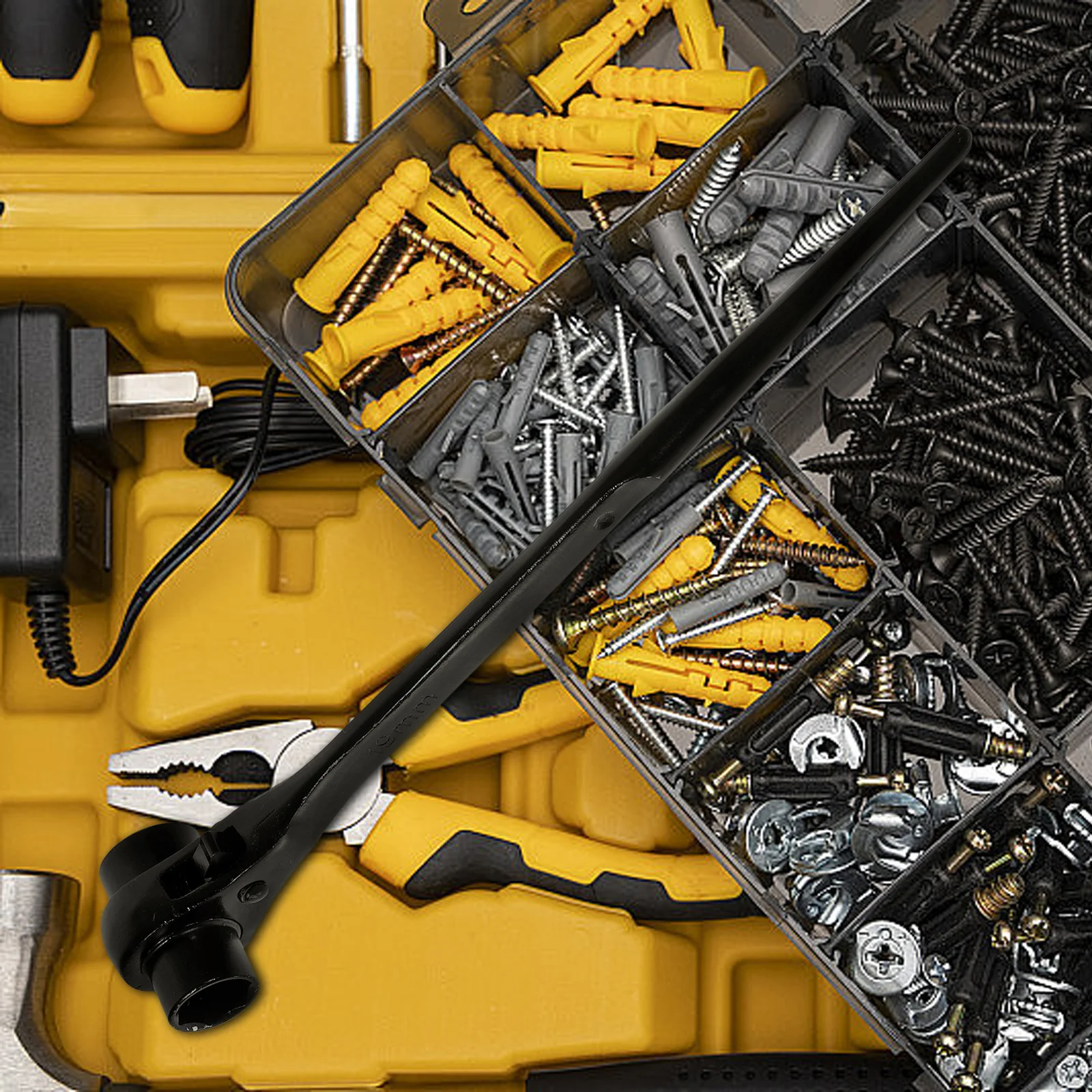 

Scaffolding Ratchet Spanner 21Mm Chrome Vanadium Steel Scaffold Tool Ergonomic Handle Installation Dismantling Podger