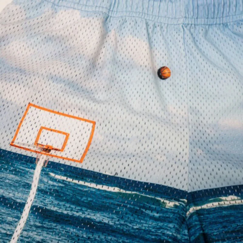 New Summer 2024 Eric Emanuel EE Basic Mesh Short Classic Floral Printed Gym Shorts Men\'s Gym Basketball Sports Beach Shorts