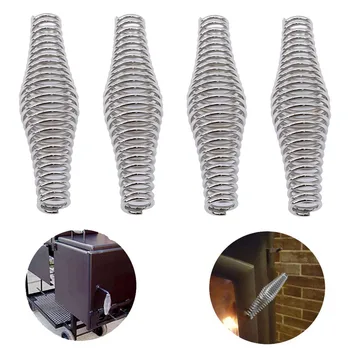 4/8 adet bahar çelik kolu 11cm * 3.2cm şömine kapı kolu barbekü ızgara sepeti kolu bahar yedek aksesuarlar