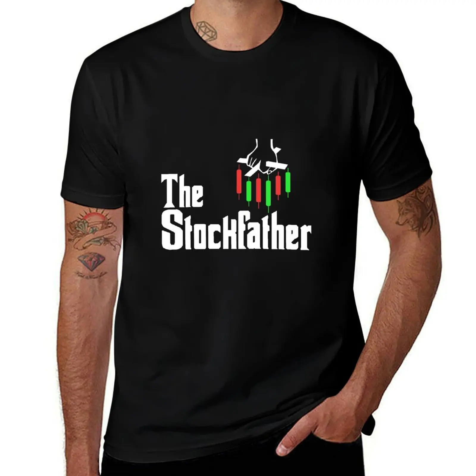 Stock Exchange Gift The Stockfather T-Shirt Anti-Pilling Casual T-Shirt