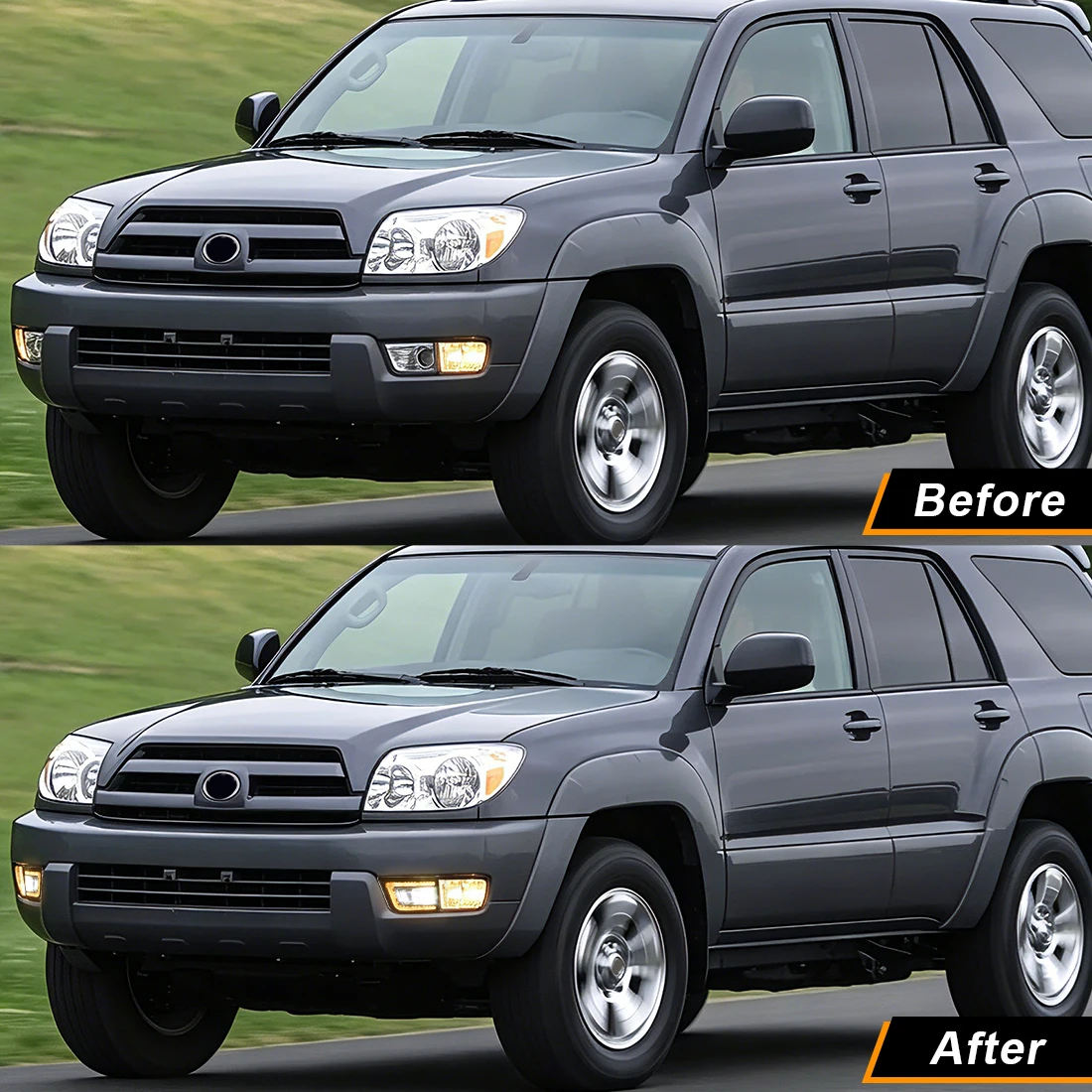 Car LED DRL Fog Light Kit For Toyota 4Runner 4 Runner 2003 2004 2005 Daytime Running Light DRL Turn Signal Fog Lamp Assembly 12V - view 6