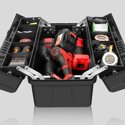 Multifuncional Tool Organizer Boxes, Mala Dobrável Portátil, Eletricista Especial, Ferramentas de Reparação Acessórios, Hardware Storage Box