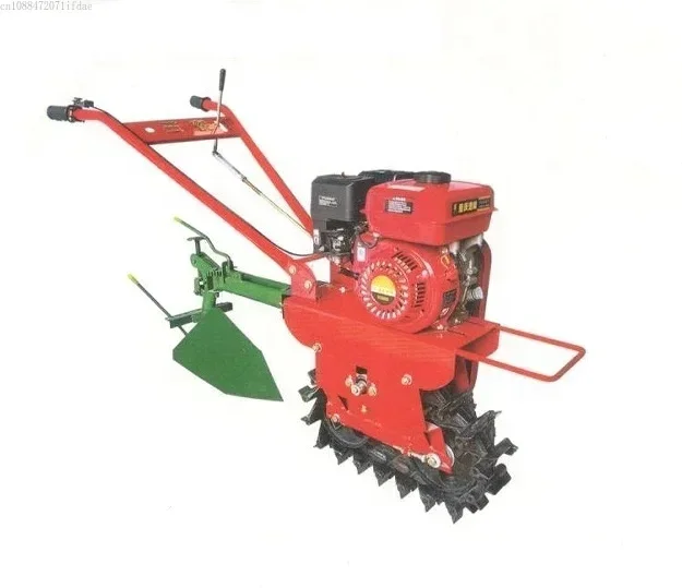 

Farm Grower 52cc 68cc Mini Power Cultivator 7 Air Cooled Chain Rail Cultivator + Flip Plow Cultivator