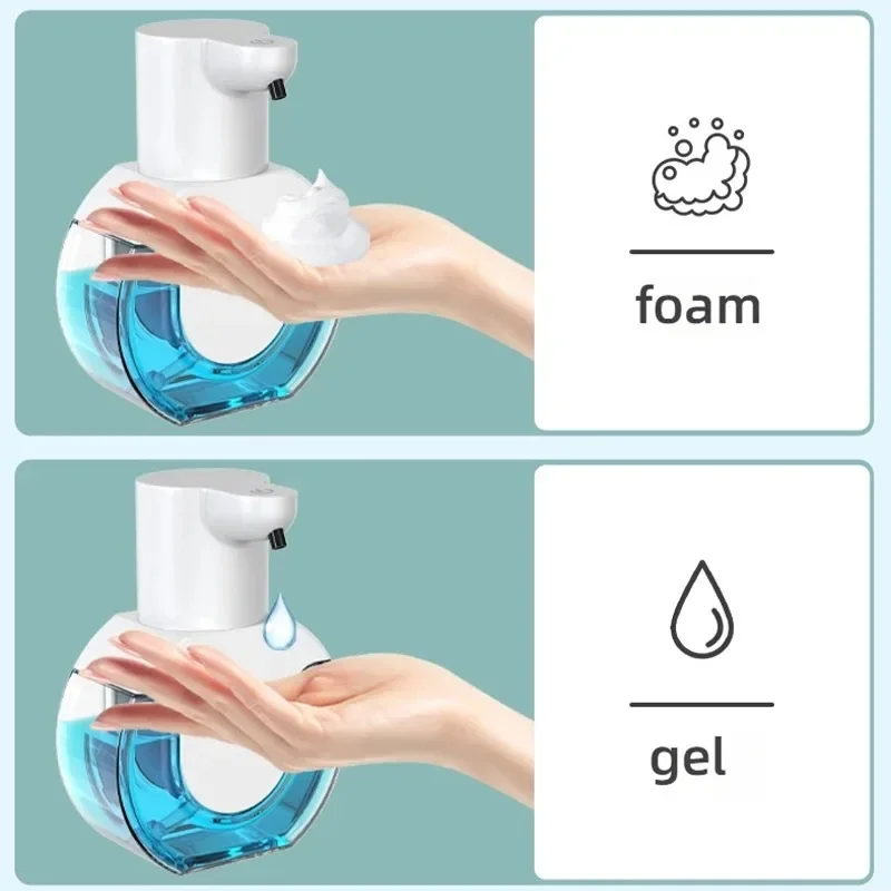 

420ML Automatic Soap Dispenser Touchless Rechargeable Electric Soap Dispenser Type C USB Waterproof Foam/Liquid Dispenser