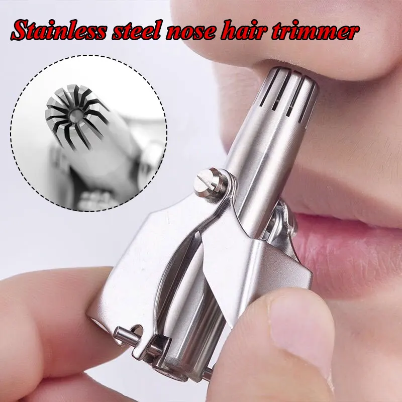 

Professional Nose Hair Clipper For Men Safe Handheld Nose Lint Remover Washable Stainless Steel Nose Hair Trimmer Makeup Tool