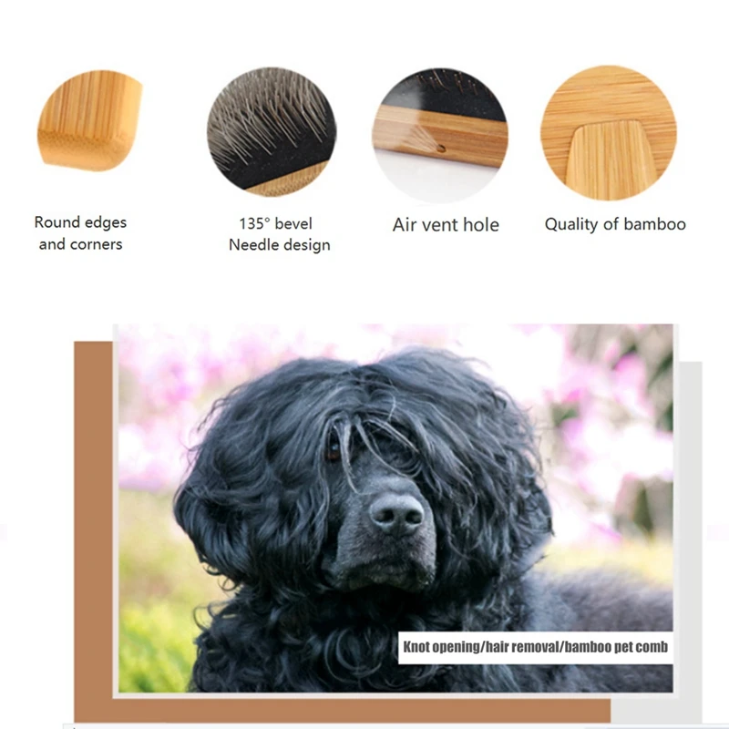 1 PCS Pet Comb Teddy Brush Tapestry Weaving Cotton Rope Weaving Comb Unknotting Comb Tassel Brush