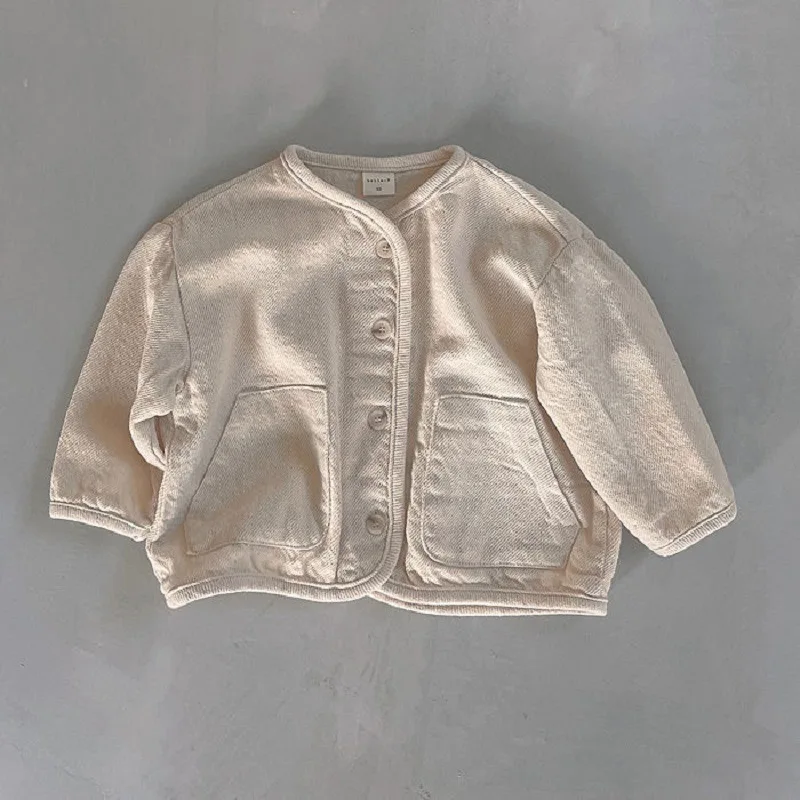 Front Pocket Fine Children Boys Girl Cotton Denim Jacket Infant Toddler Girls Jean Coat Kid Outwear Casual Kids Clothes 2-7Y