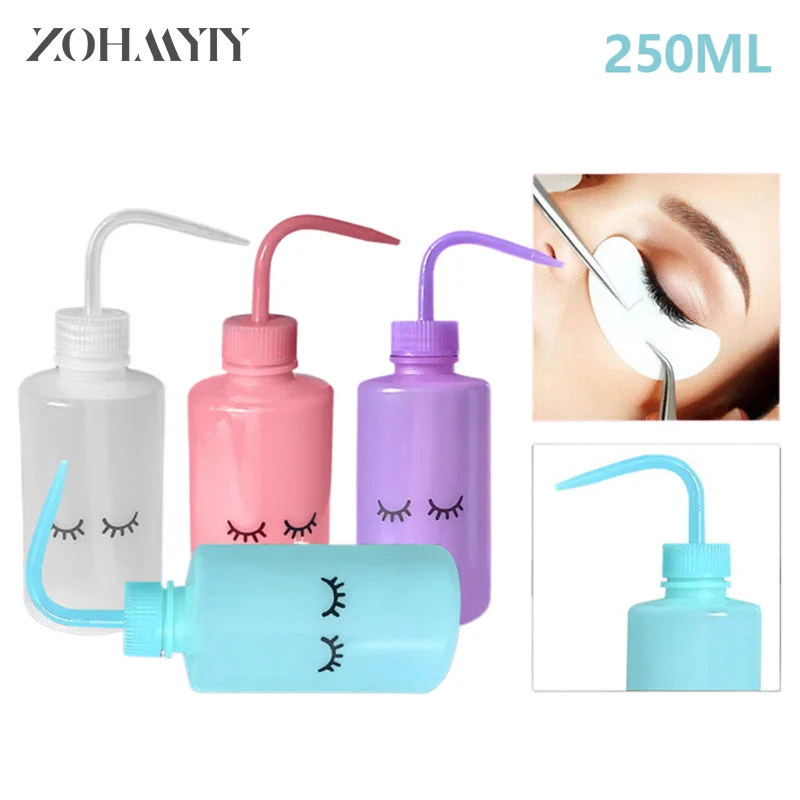 250ml Water Squirt Bottle Safety Rinse Bottle Watering Tools Plastic Squeeze Washing Bottle For Eyelash Extension Tattoo