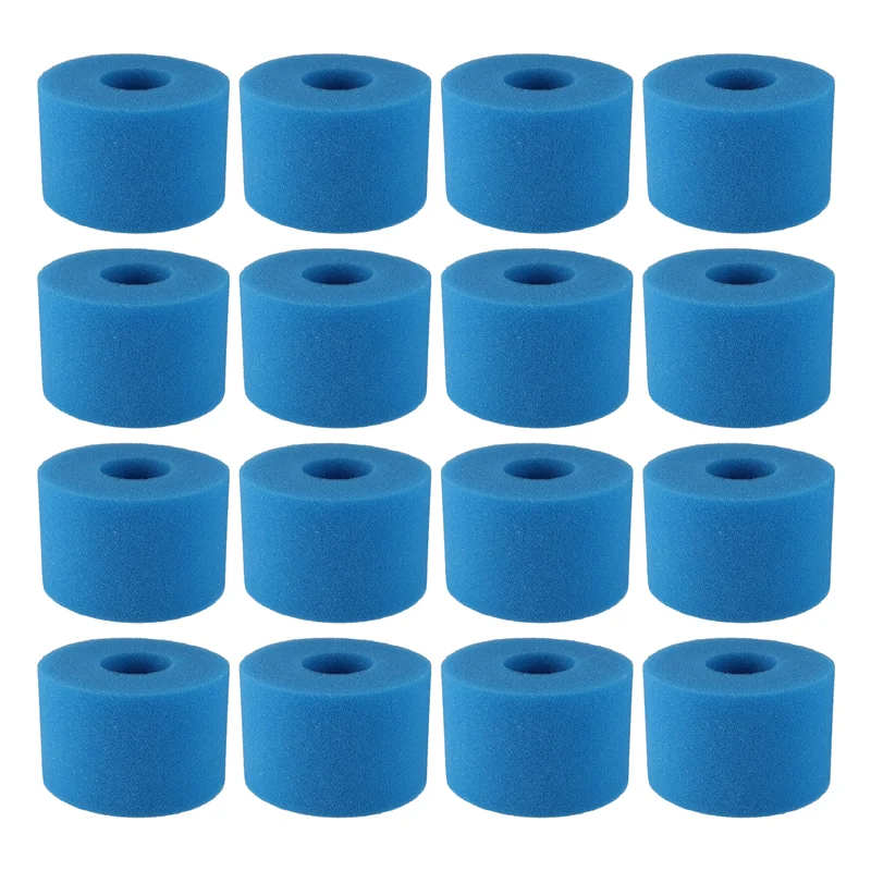 TKOH-16Pc для Intex Pure Spa, многоразовый моющийся пенопластовый фильтр для гидромассажной ванны, картридж типа S1