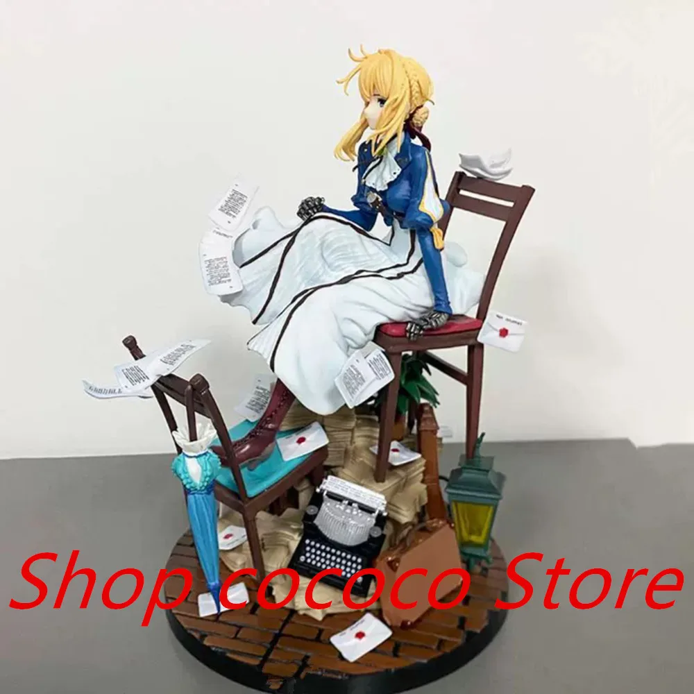 Anime Violet Evergarden Action Figures GK Acrylic Figurine PVC Model Collection Peripheral Toys Birthday Decoration Doll Gifts