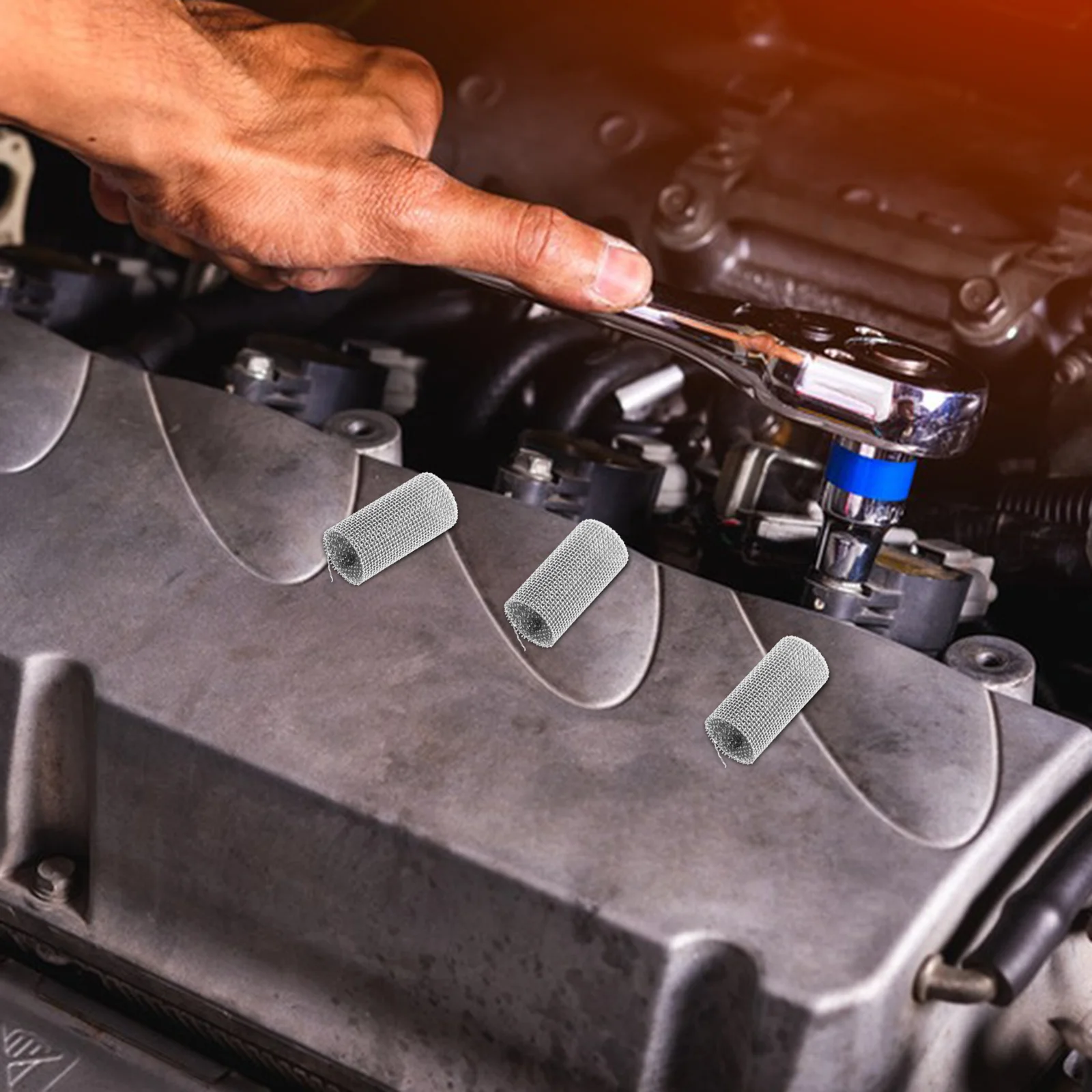 

10pcs Glow Plug Screen Fuel Atomization Net For Parking Heater High Efficiency Filter Engine Protection Steel Burner