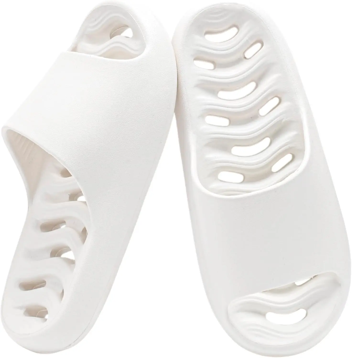 

Shower Shoes With Drain Holes,Non-Slip Shower Slippers for Women Men,Dry Quickly Bath Slippers,Indoor