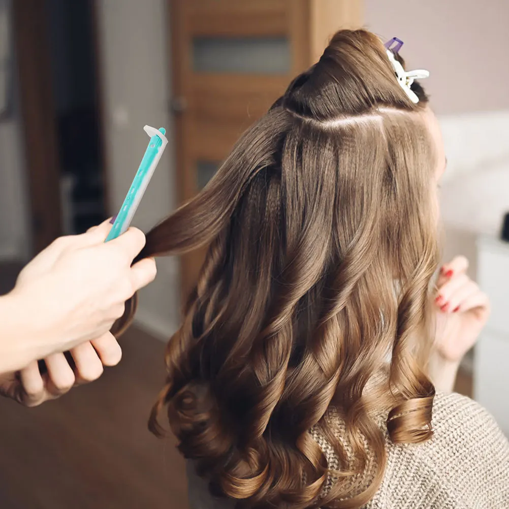 

24Pcs Dual Color Perm Rods for Women Multi Size Curlers Natural Waves No Heat Damage Portable Stylish Curling Products