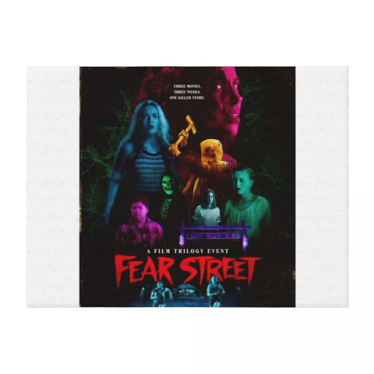 

Fear street Throw Blanket Hairys Loose Bed covers manga Blankets