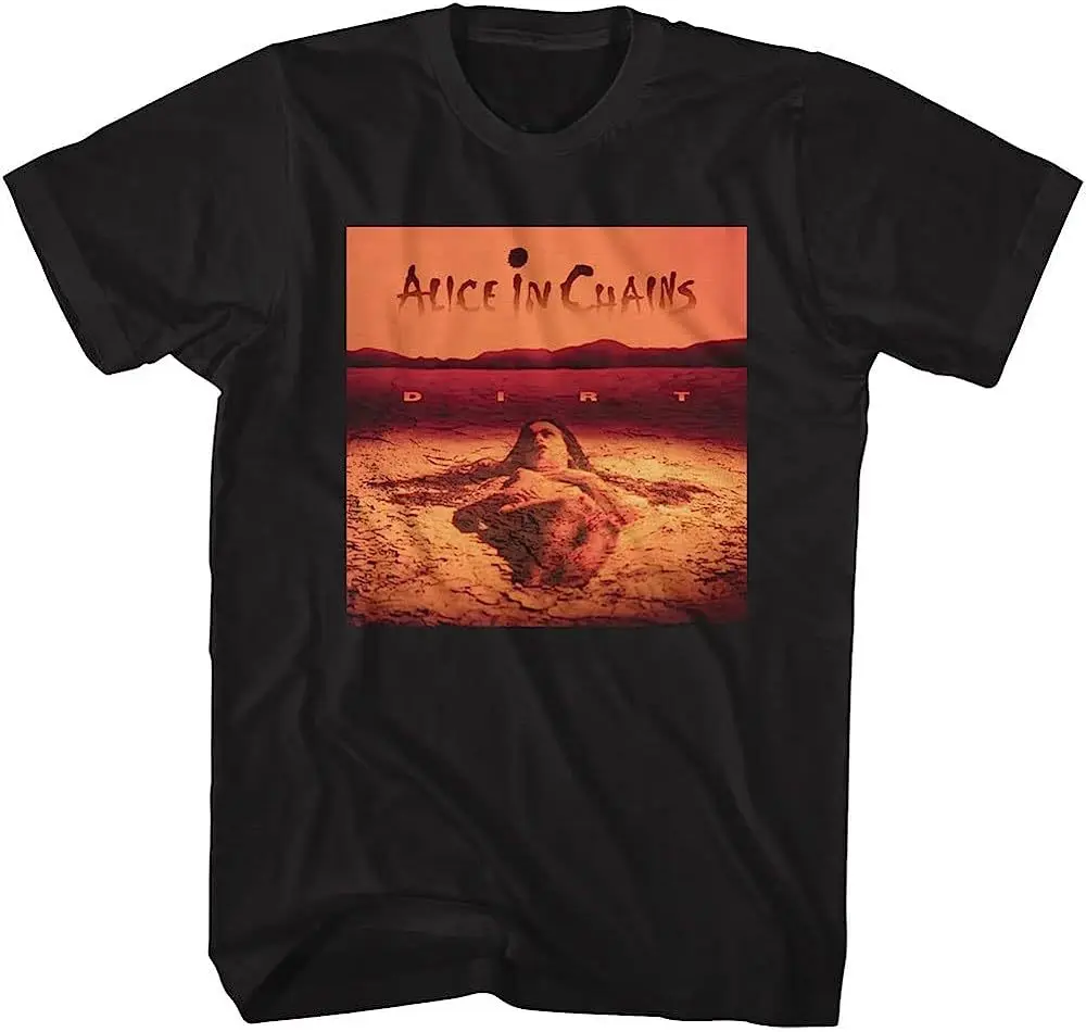 Classic 90s Music Alice in Chains Black Dirt Album T Shirt Men Women Short Sleeve Cotton T-Shirt Summer Vintage Tops Clothing