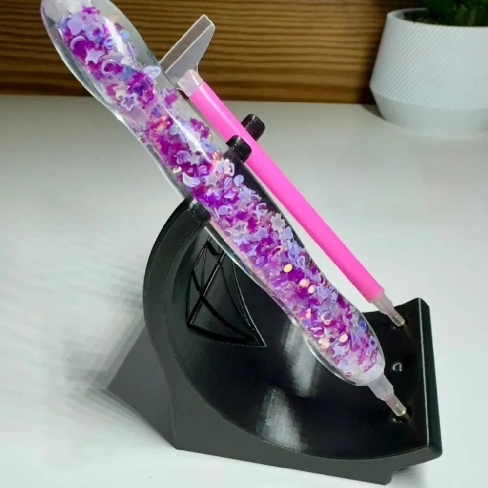 

Пластиковый держатель для ручек с алмазной живописью, три отверстия, портативный держатель для ручек со стразами, креативная стойка для хранения ручек для алмазной живописи