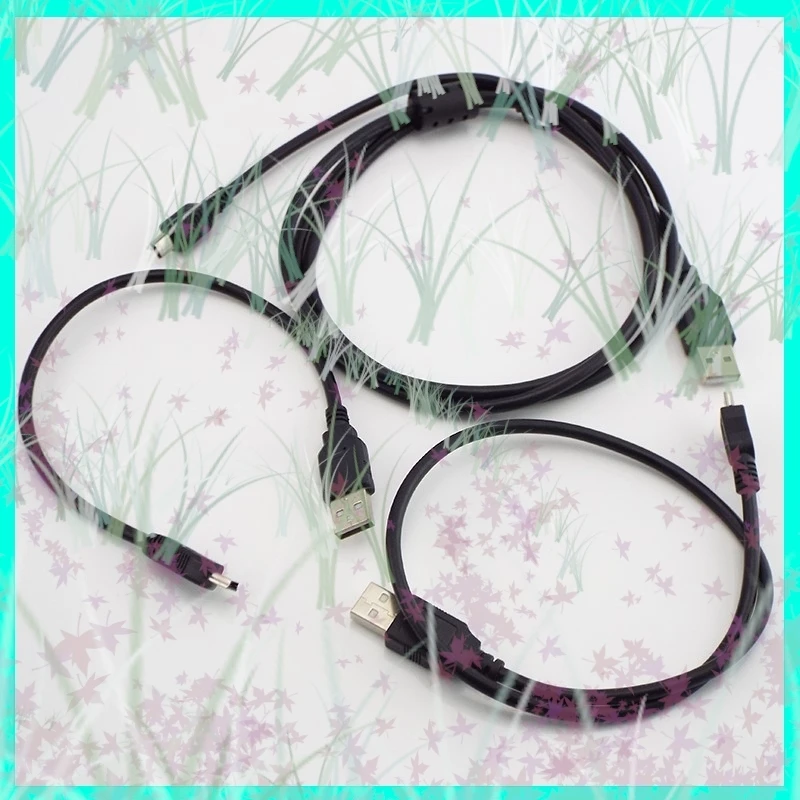 0.3m/0.5m/1m/3m/5m Mini USB Data Charging Cable Cord 5pin USB T-port Extension Cables Computer MP3/MP4 Adapter Connector E3