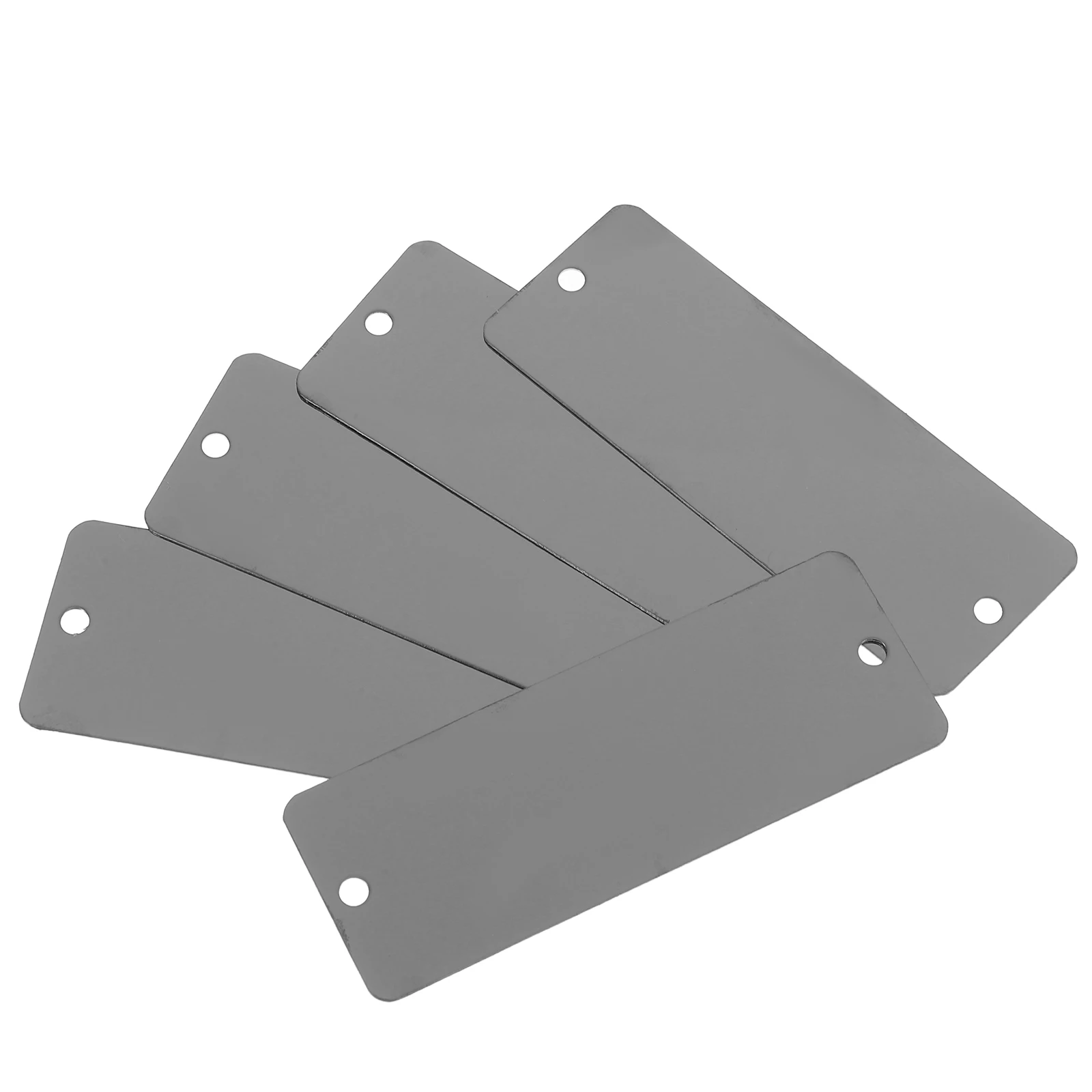 

10Pcs Blank Name Plate Stainless Steel - Smooth Edge Metal Label for DIY Door Plate Engraving Industrial Equipment Signage Tags