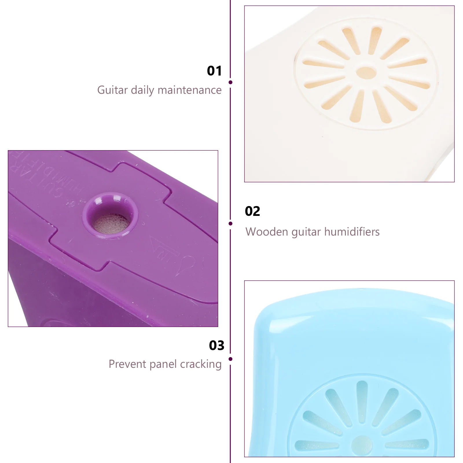 

5pcs Humidifier Acoustic Guitar Moisturizer Humidity Control Machine Anti-Cracking Panel Maintenance Tool Portable Small Size