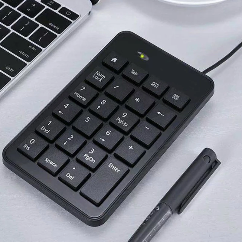 Teclado numérico con cable, teclado numérico USB, teclado numérico 23 teclas para ordenador portátil y PC