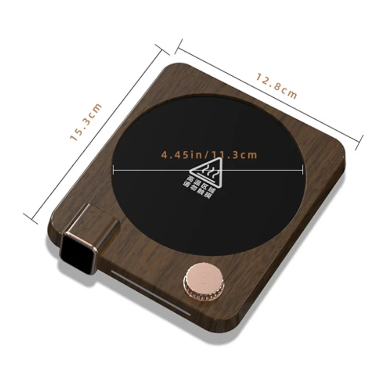 

WHYY-220V Настольный подогреватель кружки для кофе и чая, электрический подогреватель напитков с постоянной температурой, 9-ступенчатая грелка, вилка европейского стандарта