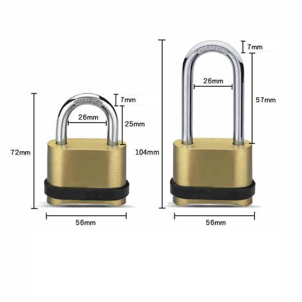 4 Digit Combination Padlock 4 Digit Locks Ombination Padlock Security Home Kit