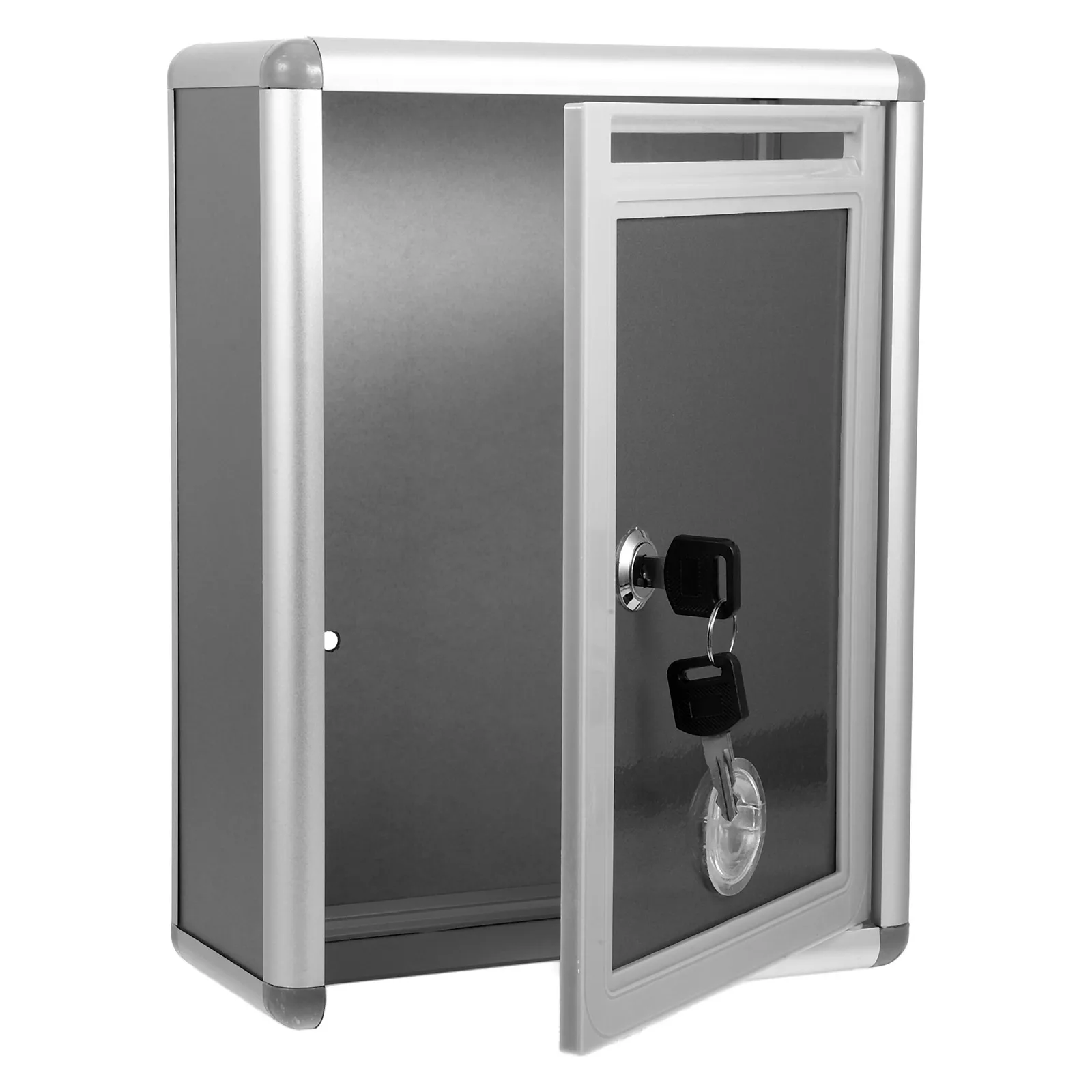 

Lockable Mailbox Front-Loading Secure Mail Collection Box Wall Mounted Durable Suggestion Box for Feedback