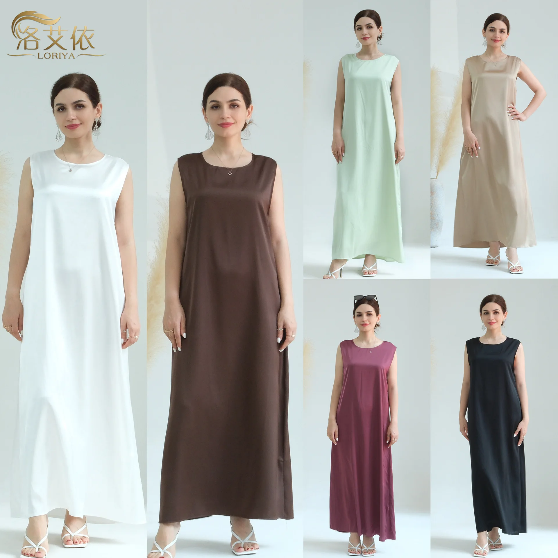 

Effortlessly Dress Sleeveless Essential Tank Dress Breathable Lightweight Summer Dress Flowing Everyday Layering Dresses