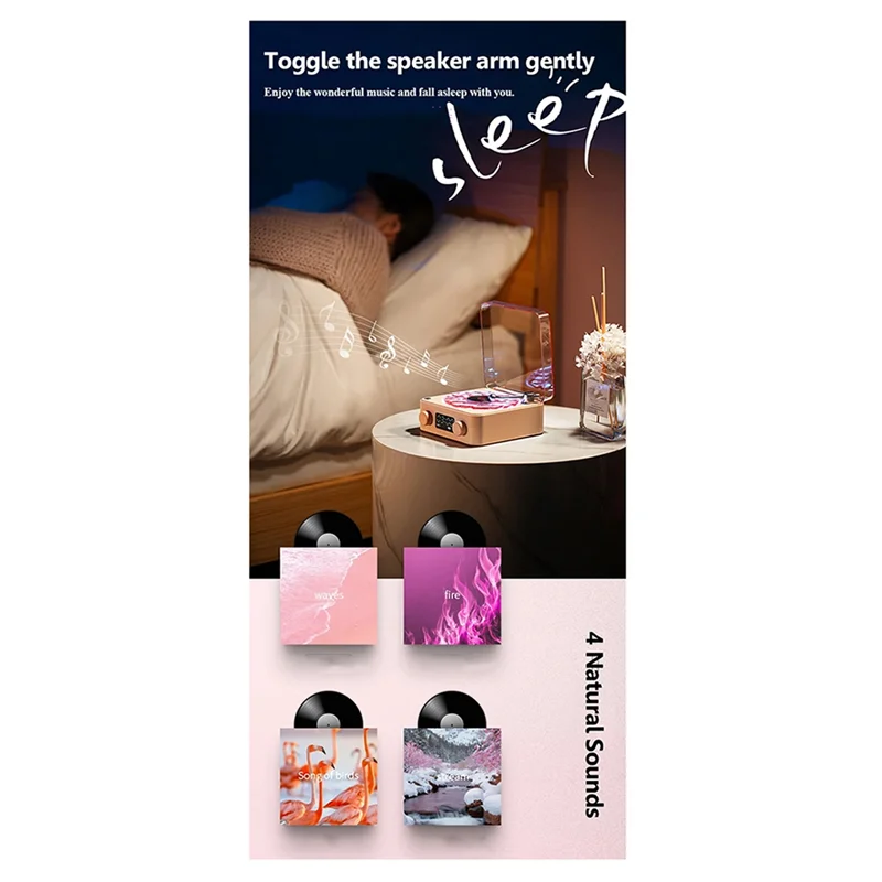 レトロレコードプレーヤー Bluetooth オーディオ高品質ワイヤレス小型スピーカーポータブルサブウーファー