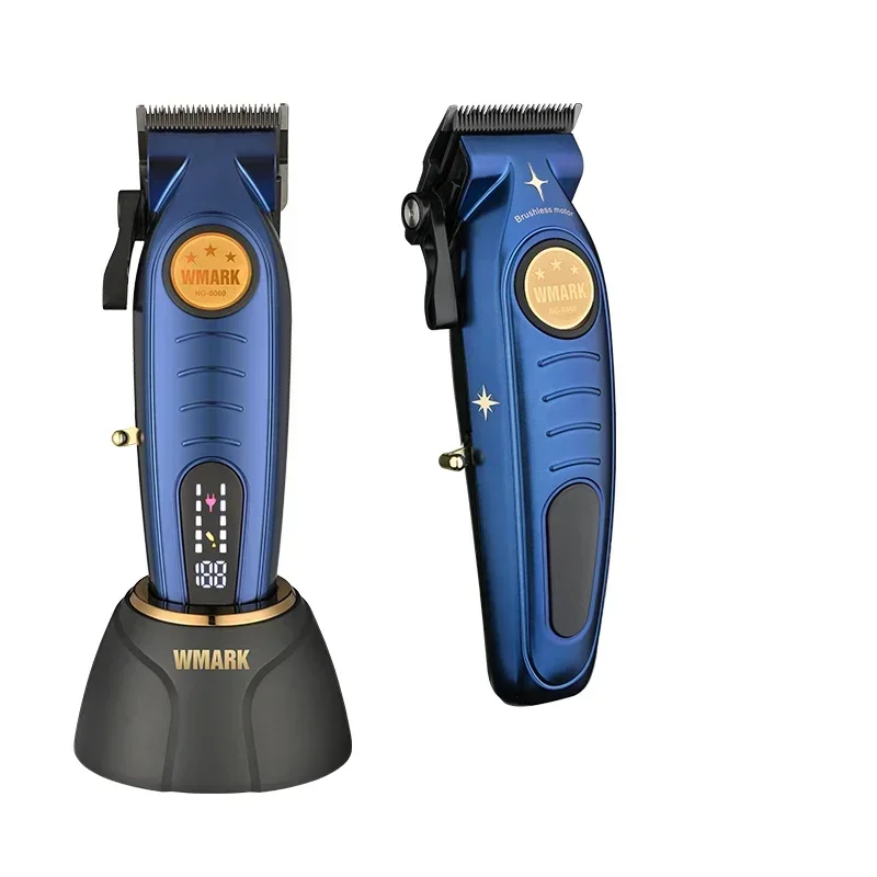 2024 New WMARK NG-8060  Brushless Motor with Charging Base Hair Salon Special Electric Clippers  Trimmer for Men