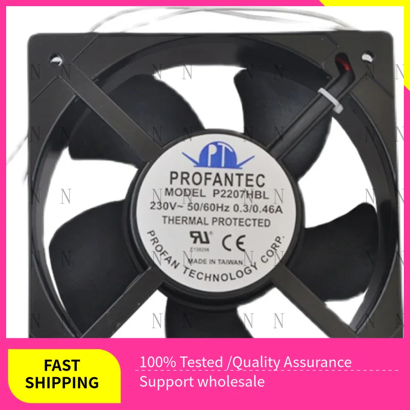 

Корпуса процессора YJJ Бесшумный охлаждающий вентилятор P2207HBL 20 см 230 В 0,3/0,46 А