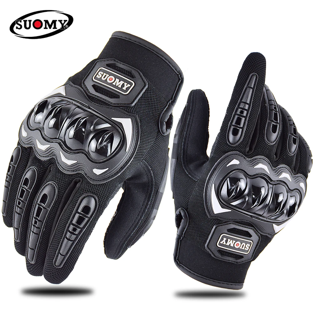 SUOMY Sommer Motorradhandschuhe Touchscreen Vollfinger Racing/Klettern/Radfahren/Reiten Sport Winddichte Motocross-Handschuhe Luvas