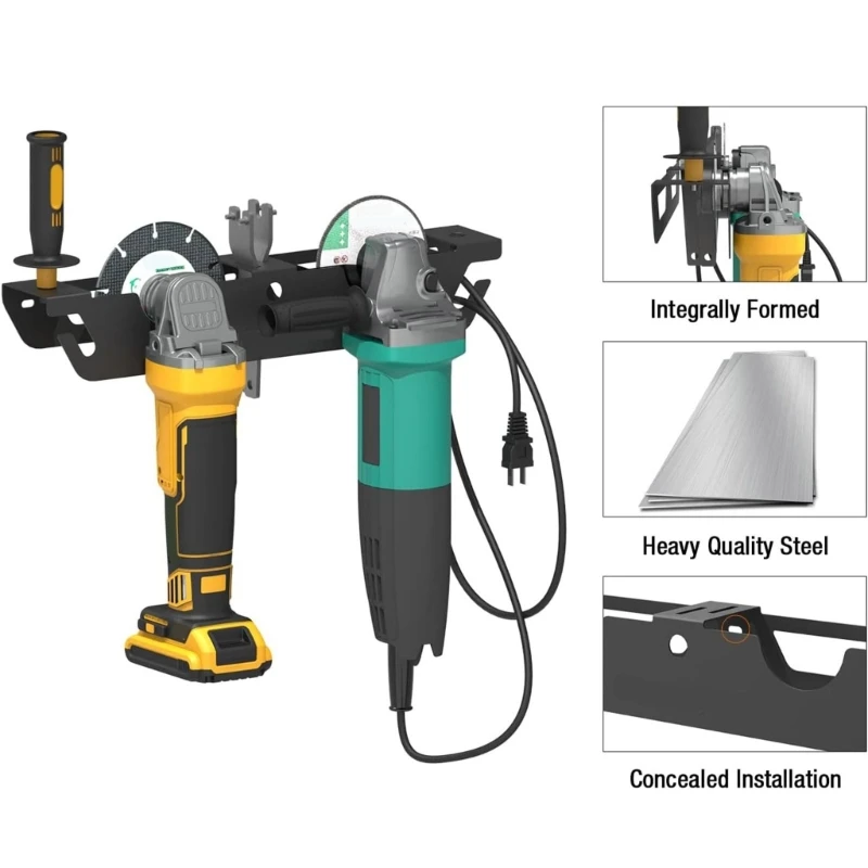 Support meuleuse d 2 pièces, support support rangement pour clés, Garage, espaces travail polyvalents,