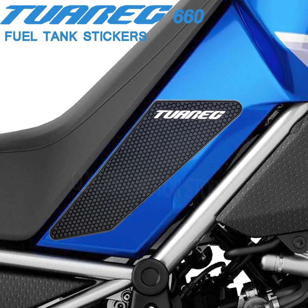 Side Fuel Tank pad Tank Pads Protector Stickers Decal FOR TUAREG 660 tuareg 660 2022 Gas Knee Grip Traction Pad Tankpad