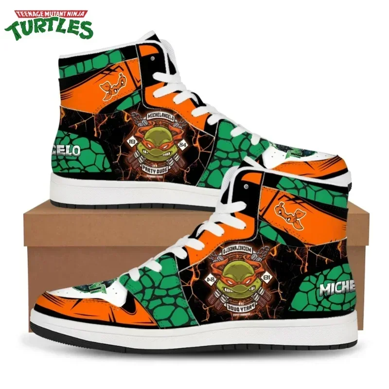 

Anime Teenage Mutant Ninja Turtles Sports Shoes Men Dropshipping Cartoon Cosplay Sneakers Boy High Top Running Shoes Kids Gift