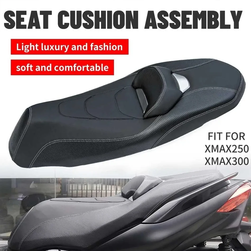 

Fit for YAMAHA XMAX300 XMAX250 2018 - 2022 Complete Seat Pillion Cushion Saddle Waterproof Soft Comfortable Seats