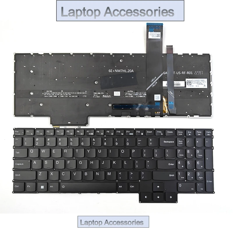 

FNew For Lenovo Legion Pro 5 16ARX8 16IRX8 / Pro 7 16ARX8H 16IRX8H / Y9000P R9000P 2023 Laptop Keyboard US RGB Backlit