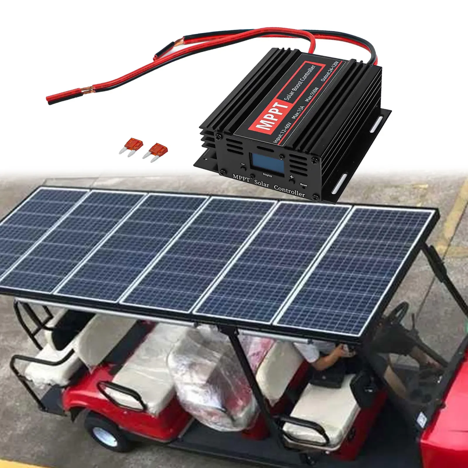 

24V36V48V60V72V 550W MPPT Солнечный электромобиль Boost Солнечный регулятор заряда Солнечный контроллер Зарядное устройство Поставки электрооборудования