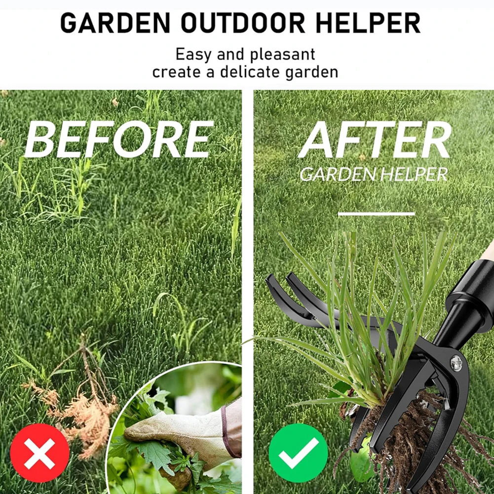يقف إزالة الأعشاب الضارة رئيس استبدال الوقوف الاعشاب مجتذب مخلب أداة القدم دواسة الاعشاب مجتذب حديقة حفار Weeder الجذر مزيل