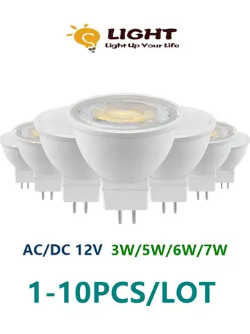 Spot Foco MR16 GU 5.3 AC DC12V 3W 5W 6W 7W Warm White Day Light LED Light Lamp For Home Decoration Replace 50W Halogen Spotlight