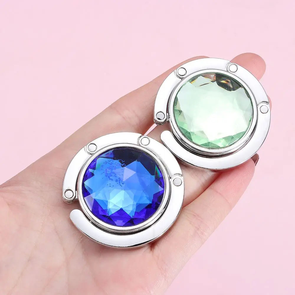 Alloy Diamond Table Hanger Desk Hooks Table Clasp Handbag Hanger Hanging Buckle Purse Hook Bag Holder