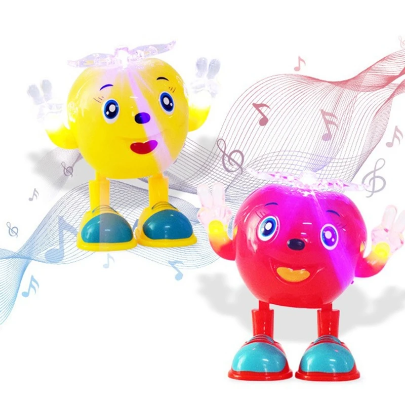 Creative Electric Bobbing Dancing Apple Robot Singing Light Music Enlightening Educational Baby Infant Children Toys