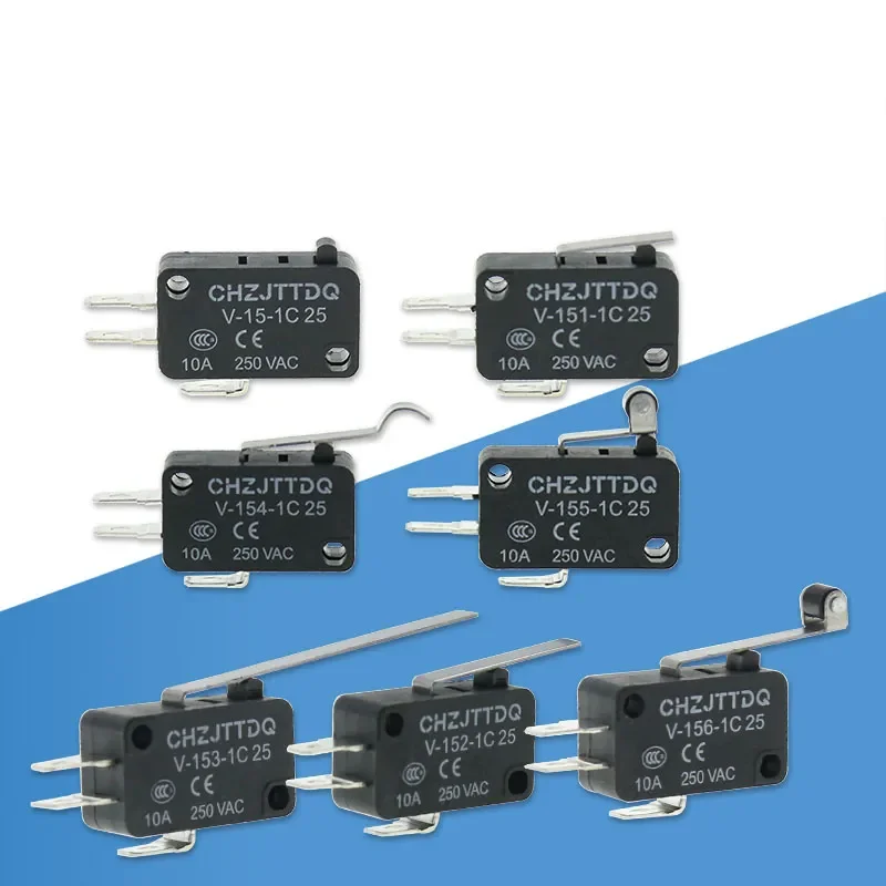 The Micro Switch Travel Switch Limit Switch V-15 V-152 V-153 V-154 V-155 V-156-1c25 10A250V