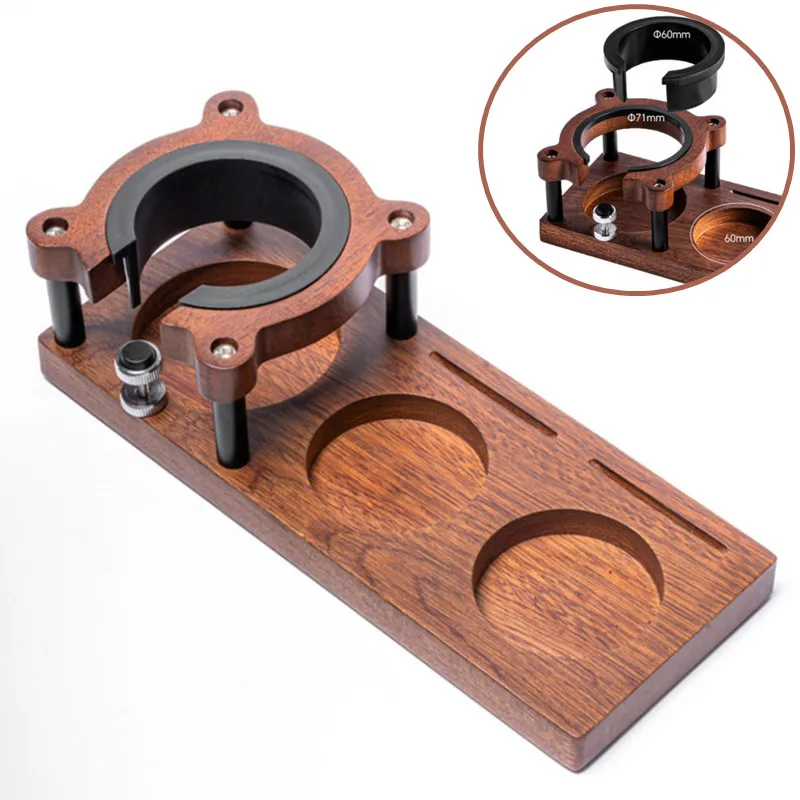 

51/53/54/58mm Wood Espresso Coffee Tamper Mat Tampering Holder Coffeeware Barista Accessories Coffee Support Base Tray Stand