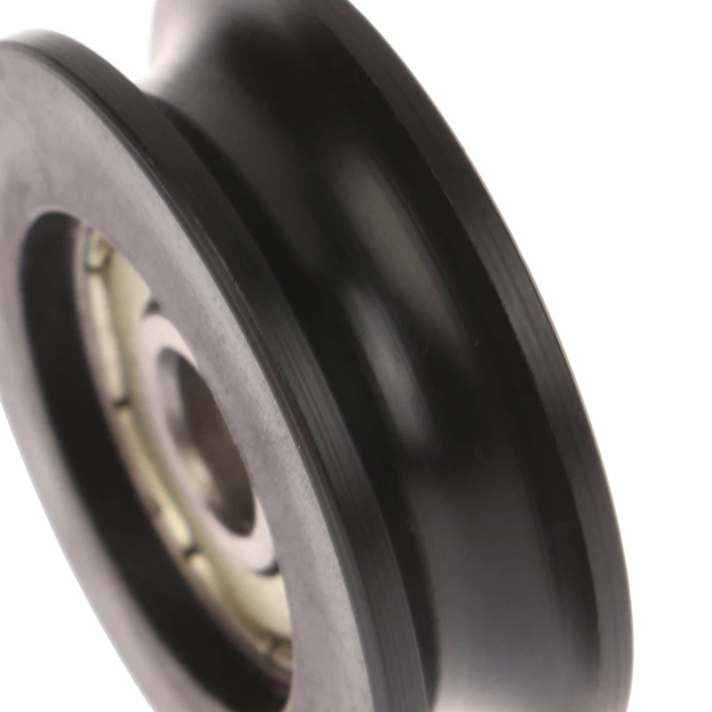 626 Bearing Steel Bearing Roller Injection-coated U-shaped Pulley Wheel for Slide Door Window Hardware U-Groove Roller Pulley